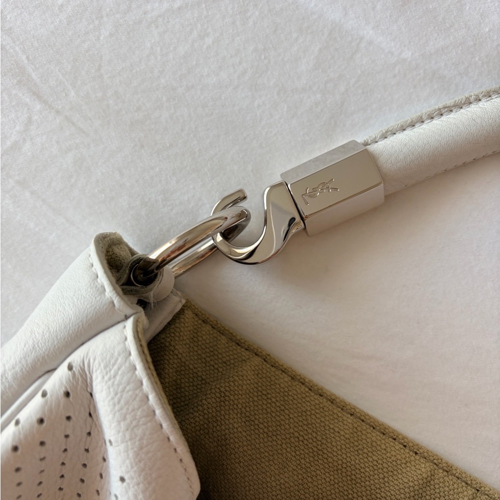 YSL Roadie Hobo Bag - White - Picture 6 of 11